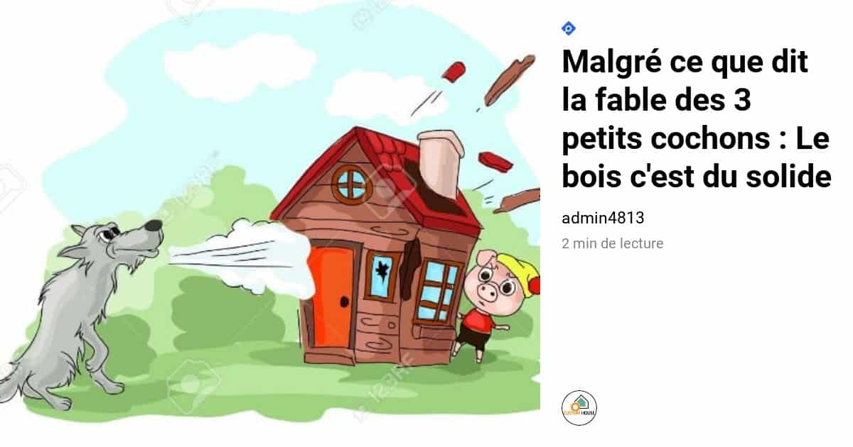 Malgre Ce Que Dit La Fable Des 3 Petits Cochons Le Bois C Est Du Solide Custom House